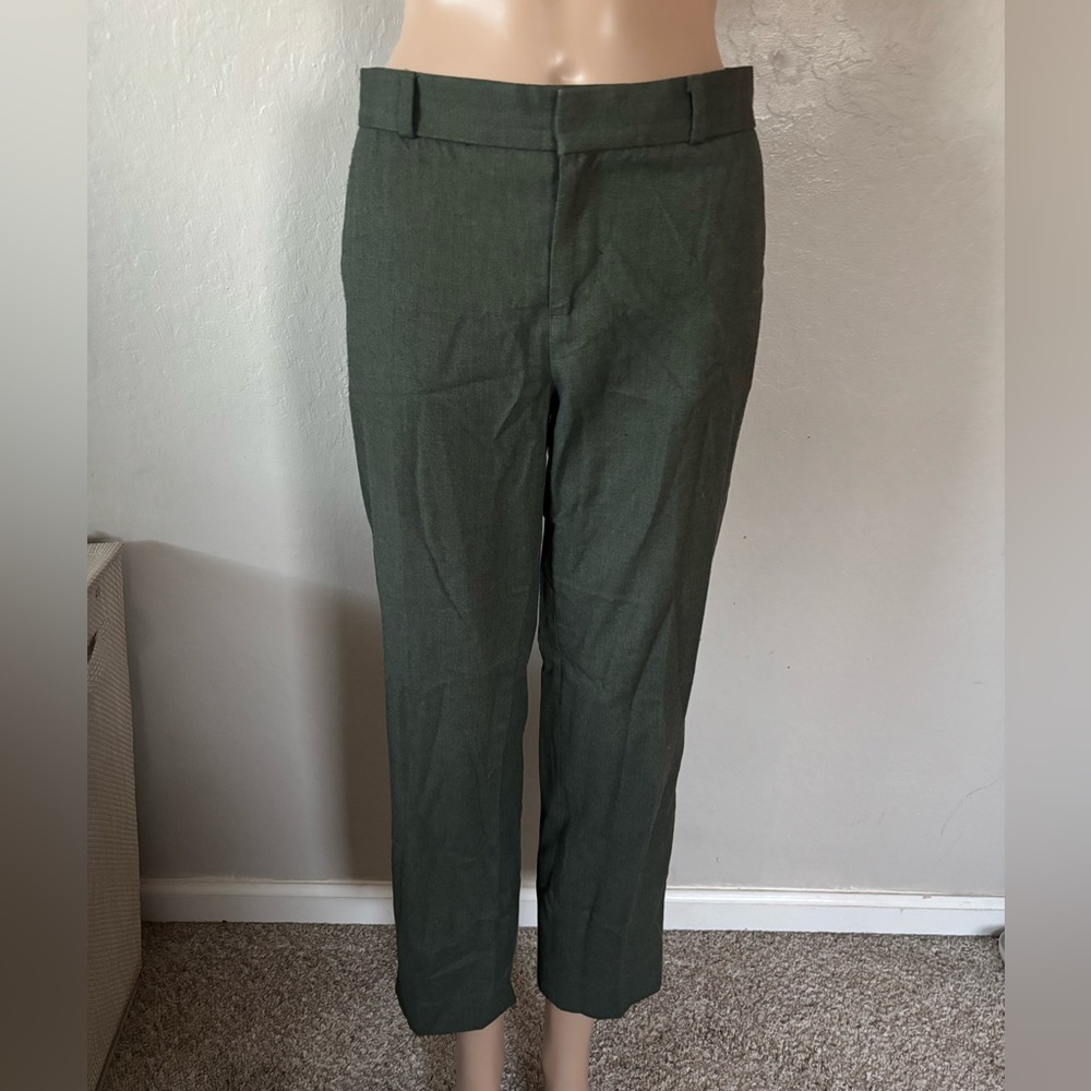 Banana Republic Olive cropped work pants